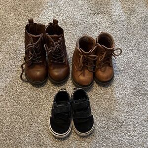 Brown and Black Kids Shoes Bundle